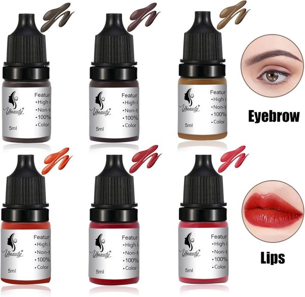 Ybeauty Tattoo Ink 6 Colors Microblading Pigment-3