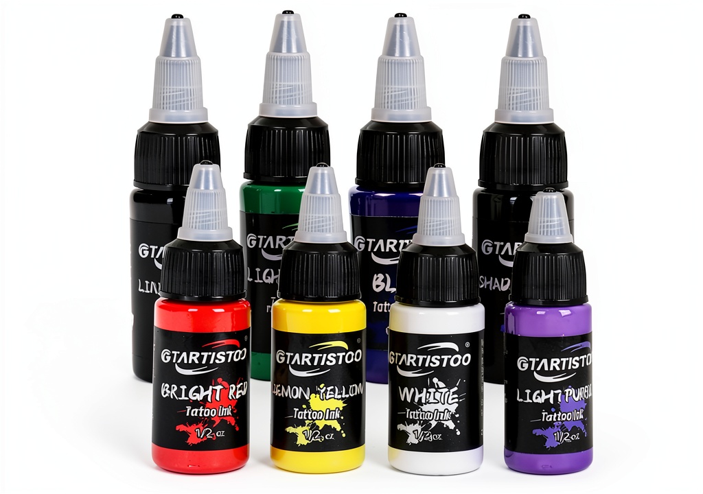 GTARTISTOO's 8-color tattoo ink set
