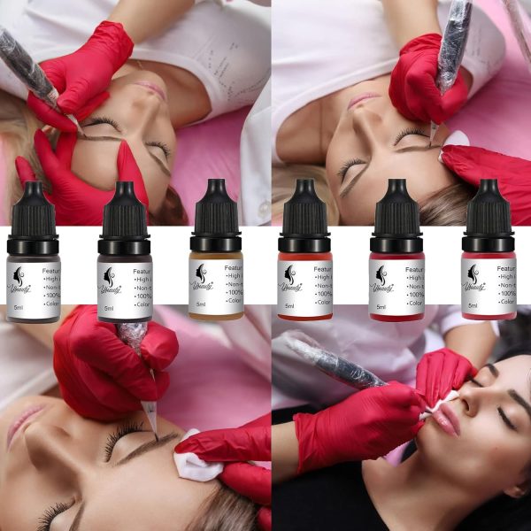 Ybeauty Tattoo Ink 6 Colors Microblading Pigment-1