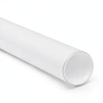 White Mailing Tube P3024W 24x3 Inch Spiral Design-0