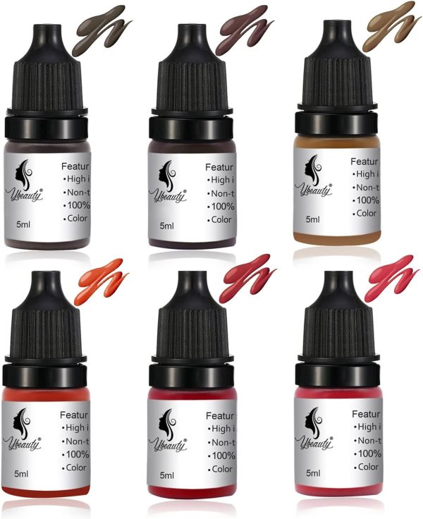 Ybeauty Tattoo Ink 6 Colors Microblading Pigment-0