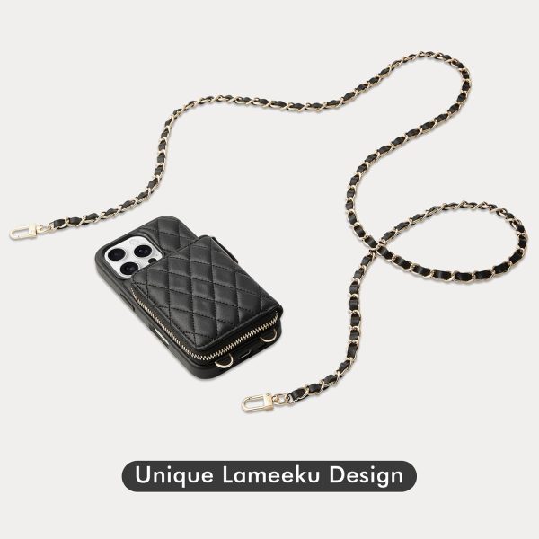 LAMEEKU iPhone 16 Pro Flip Wallet Case-7
