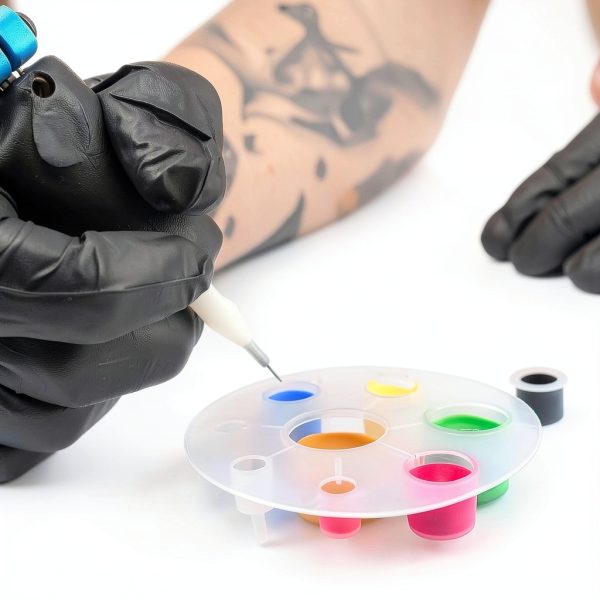 Tattoo Ink Caps RAQEHO Plastic Durable Small Size-3