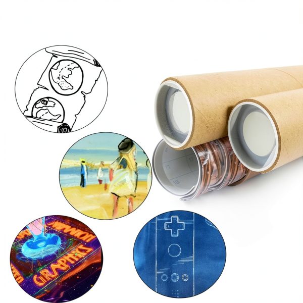 Mailing Tube GIEHOUGRIO Yellow Kraft 2x12-6