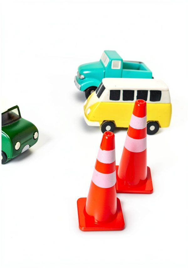 LALADEFIEE Plastic Traffic Sign Playset for Kids-3