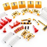 LALADEFIEE Plastic Traffic Sign Playset for Kids-0