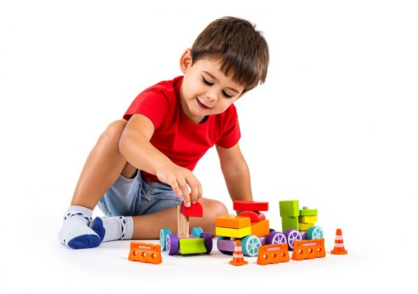 Mini Traffic Cones Veemoon Sturdy Plastic Kids Toy Set 30 Pieces-1