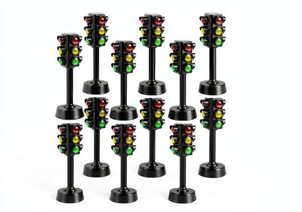 Toddmomy Mini Traffic Light Toy ABS Durable Realistic Sound for Kids-2