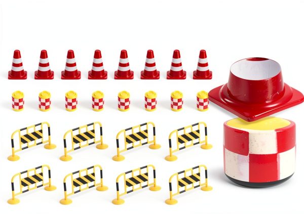 Mini Traffic Signs Set OFFIGAM ABS Educational Road Sign Kit for Kids-5