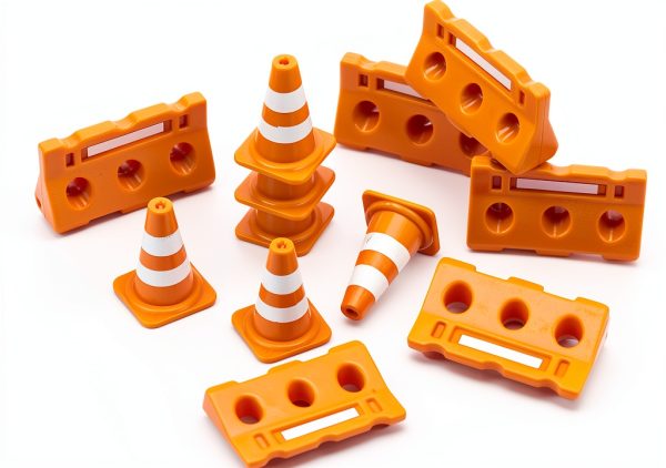 TEHAUX Mini Traffic Cones and Fences Set Educational Play Toy 14+-1