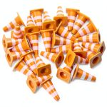 Mini Traffic Cones Homoyoyo Educational Toy Set 6 Pack Compact Durable-0