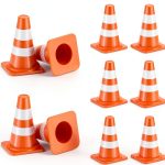 jojofuny Miniature Traffic Cone Set for Kids Educational Toy 2.5x1 cm-0