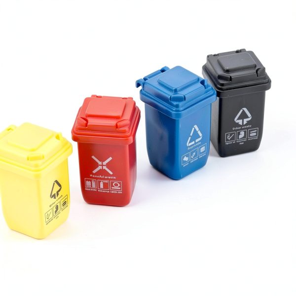 TOYANDONA Kids Traffic Sign Toy Set Plastic Road Signs Cones Trash Can-5