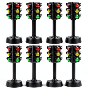 Toddmomy Mini Traffic Light Toy ABS Durable Realistic Sound for Kids-0