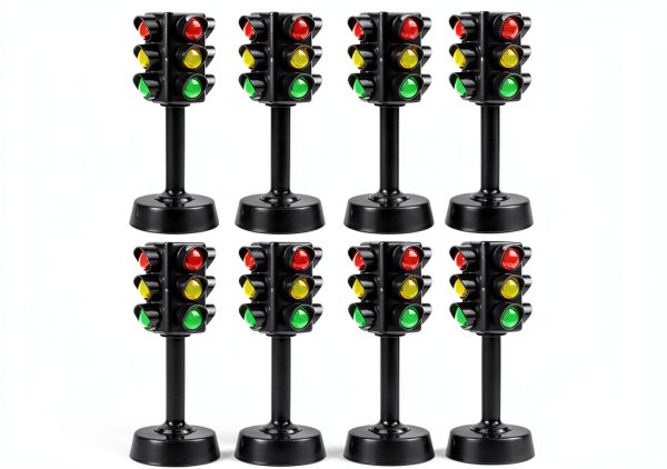 Toddmomy Mini Traffic Light Toy ABS Durable Realistic Sound for Kids-0