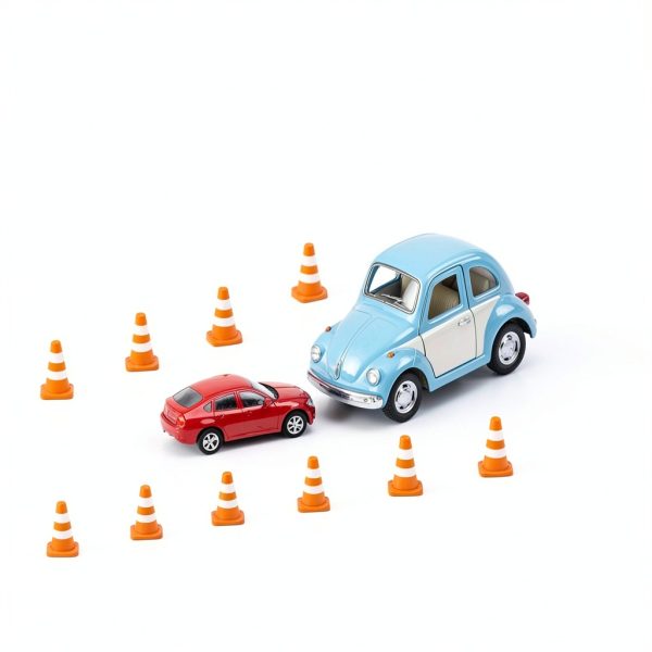 jojofuny Miniature Traffic Cone Set for Kids Educational Toy 2.5x1 cm-7