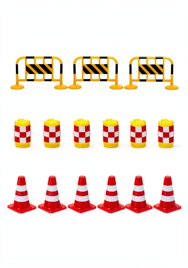 Mini Traffic Signs Set OFFIGAM ABS Educational Road Sign Kit for Kids-6