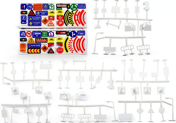 Toddmomy Traffic Sign Set 56pcs Plastic Kids Toy – Creative Play-2