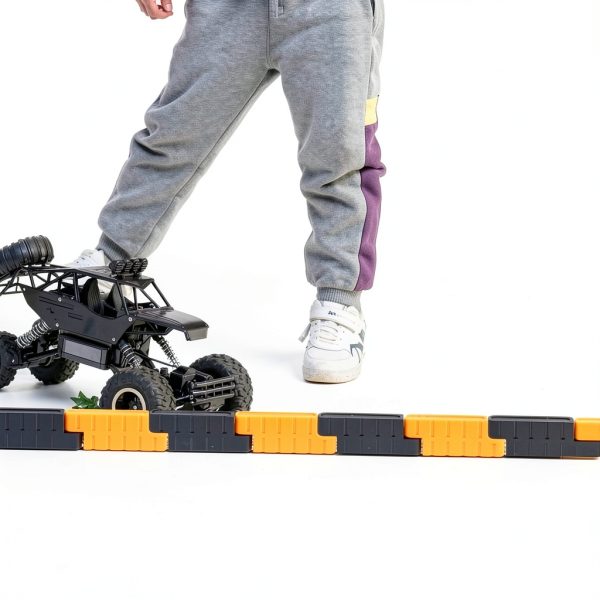 Toddmomy Mini Traffic Road Block Set – DIY Drift Track for Kids 3+-5