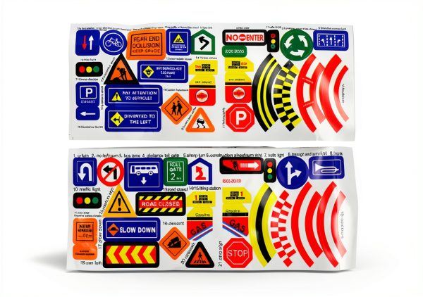 Toddmomy Traffic Sign Set 56pcs Plastic Kids Toy – Creative Play-3
