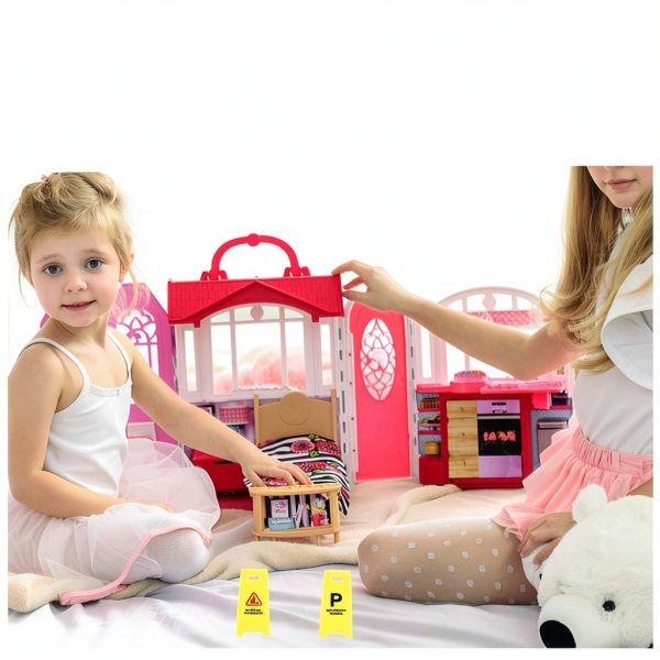 DECHOUS Mini Traffic Signs Set Plastic Toy for Kids-7