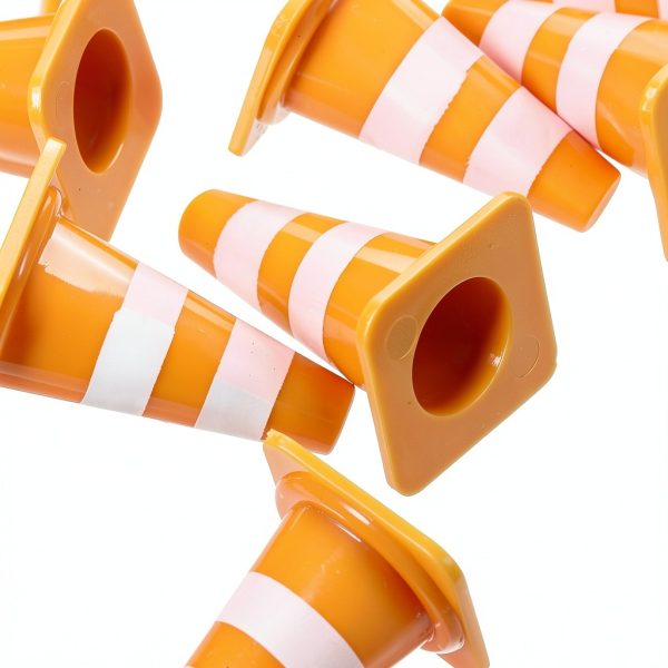 Wakauto Mini Traffic Safety Set – 5 Cones, Signs & Barricades for Kids-3