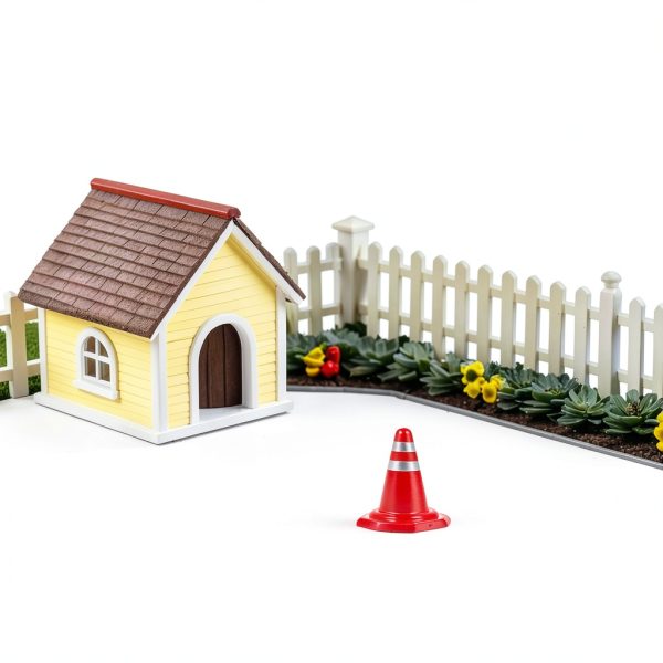 Toddmomy Traffic Sign Model Mini Plastic Road Cone for Kids-3