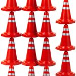 Toddmomy Traffic Sign Model Mini Plastic Road Cone for Kids-0