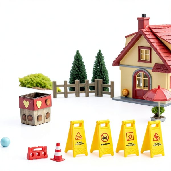 Road Signs for Kids TOYANDONA 31pcs Mini Plastic Traffic Cones Set-6