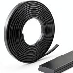 CHUNNIAO Magnetic Strips for Shower Door 3/8" x 1/8" 13ft Black-0