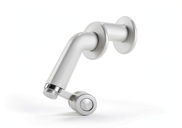 SparkPod 11" Solid Brass Shower Head Extension Arm - Flexible Height & Angle Adjustable Shower Arm Extension for Rain Showerheads with Sturdy Lock - Universal Pipe Connection (Luxury Polished Chrome)-4