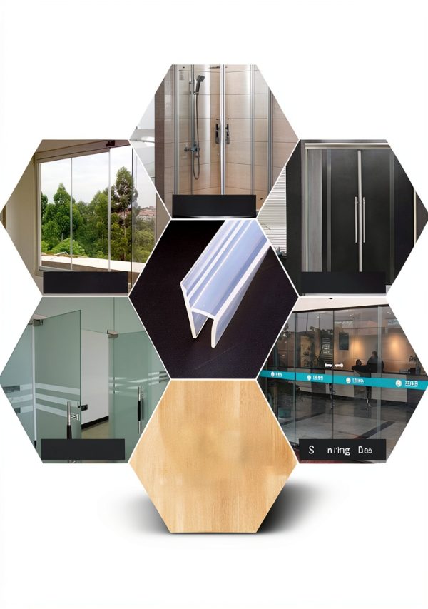 Shower Glass Door Seal Strip 120 Inch Silicone Soft Sweep by Zengest-4