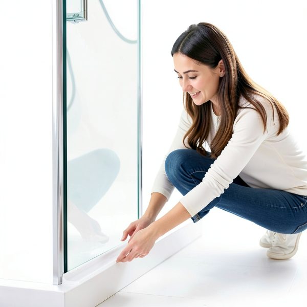 Shower Threshold Water Dam Guard by Hzetuu - Self-Adhesive Silicone-3
