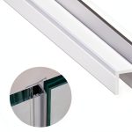 Shower Glass Door Seal Strip 120 Inch Silicone Soft Sweep by Zengest-0
